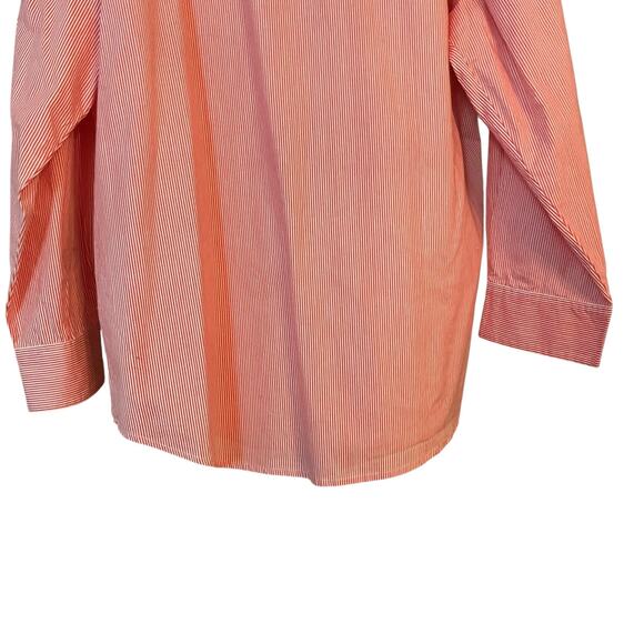 Country Store Catalog Red Striped Shirt M Embroidered Cardinals Cotton Birds - Picture 5 of 9